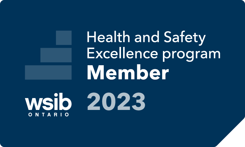 Health and Safety Excellence program Member 2023 Wsib Ontario Navy Member x4