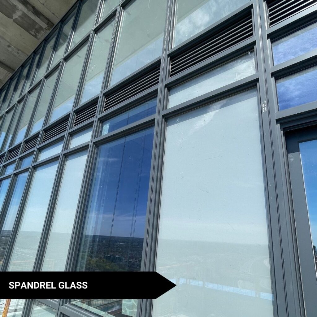 Spandrel Glass - Blackline Aluminum