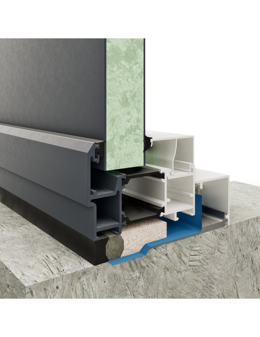 4500 Series - Metal Panel D1 Blackline Aluminum Product - Townhouse Window