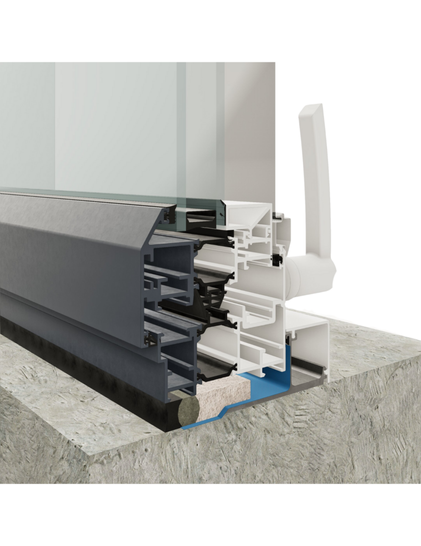 4500 Series -OPERABLE Blackline Aluminum Product - Townhouse Window