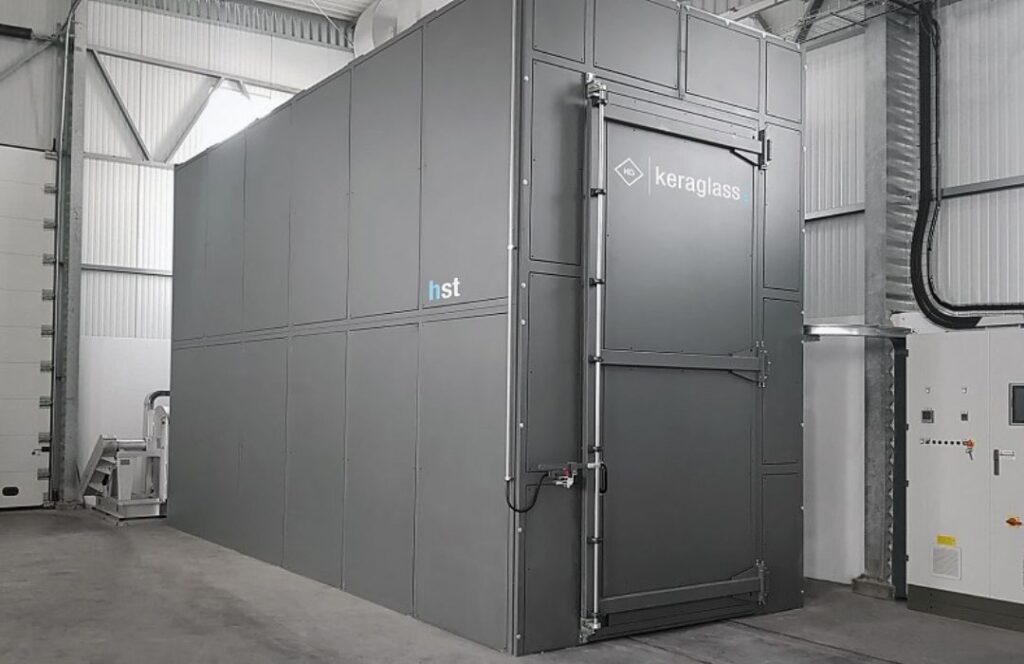 HeatSoaked MAchine - Insulated glass units stored vertically in processing bay